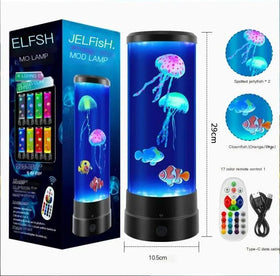 7-Color Changing LED Jellyfish Aquarium Night Light